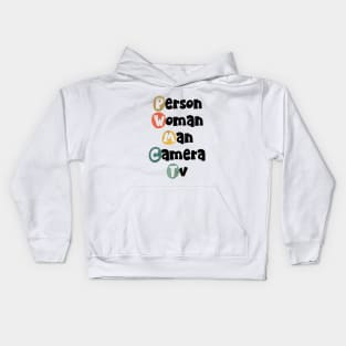 Person woman man camera TV Kids Hoodie